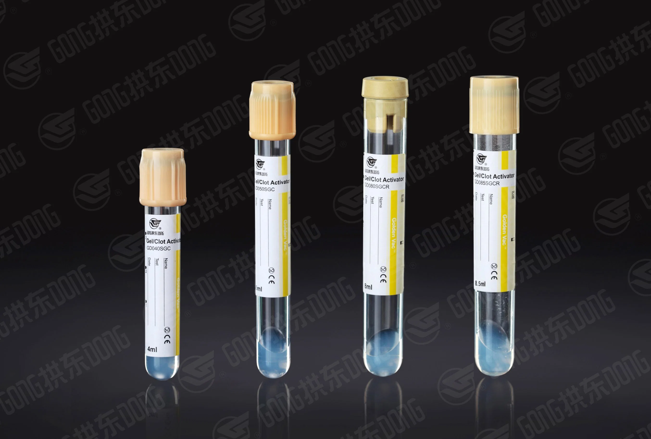 Níveis séricos de tubos para coleta de sangue de Vácuo