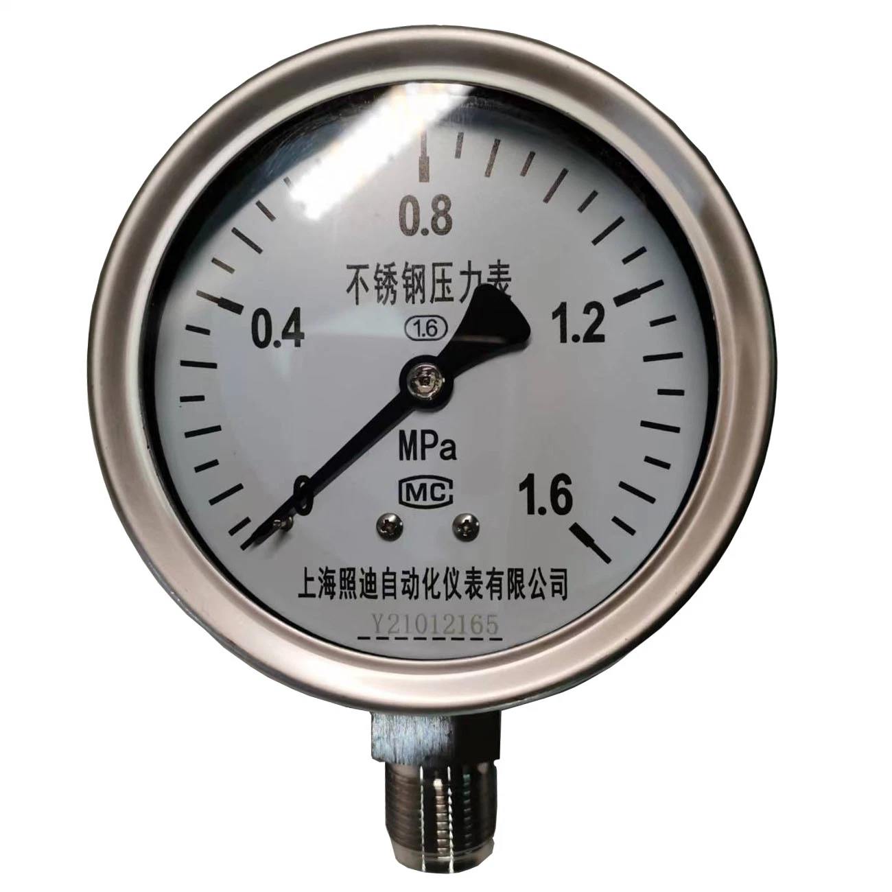 4 Inch 100mm Pointer Display Bourdon Tube Pressure Gauge