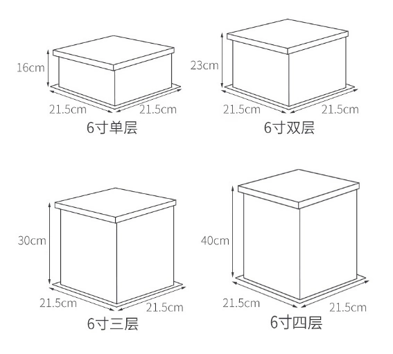 Wholesale/Supplier Single-Double-Layer Transparent Film Birthday Cake Shaped Packing Tall Package Box Custom Three-in-One Baking Clear Pet Plastic Square Packaging