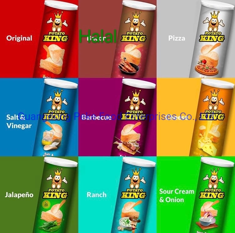 165g Pringles Style Potato Chips Potato Crisps Tortilla Corn Chips Canned Food Popcorn Puffed Food Snacks with Halal (ISO/HACCP/BRC/FDA APPROVED)