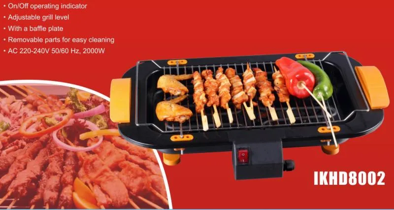 Kitchen Indoor Multifunction Non-Stick Electric Barbeque Grill