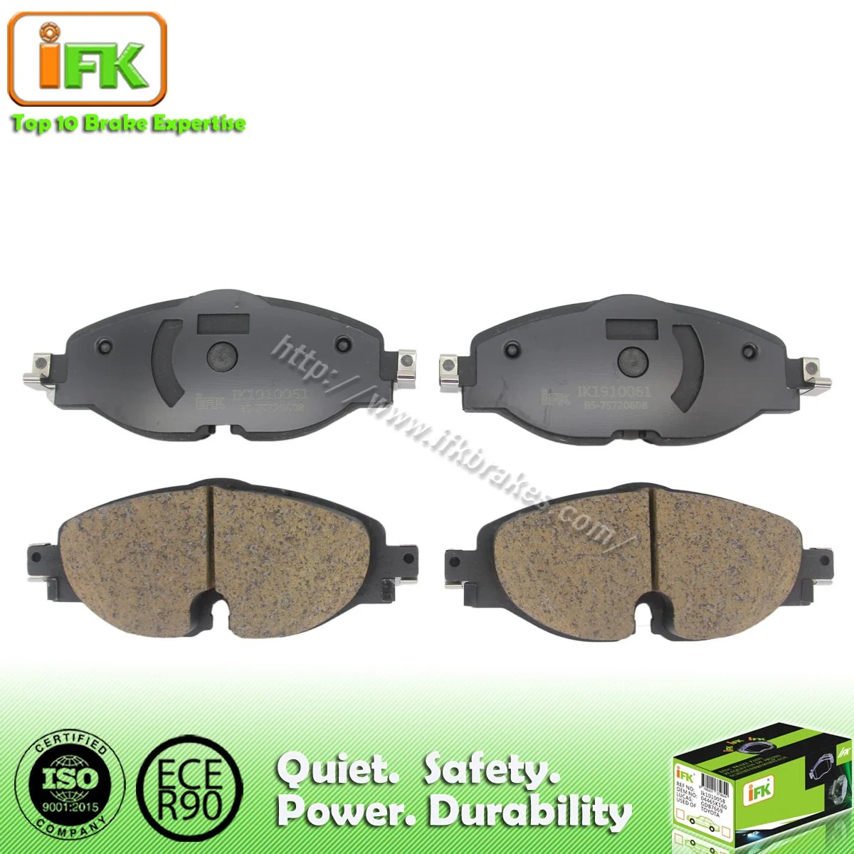 Auto Parts Semi-Metallic Ceramic Front Disc Brake Pad for VW Golf Passat Touran 5q0698151b Gdb1956	 D1760