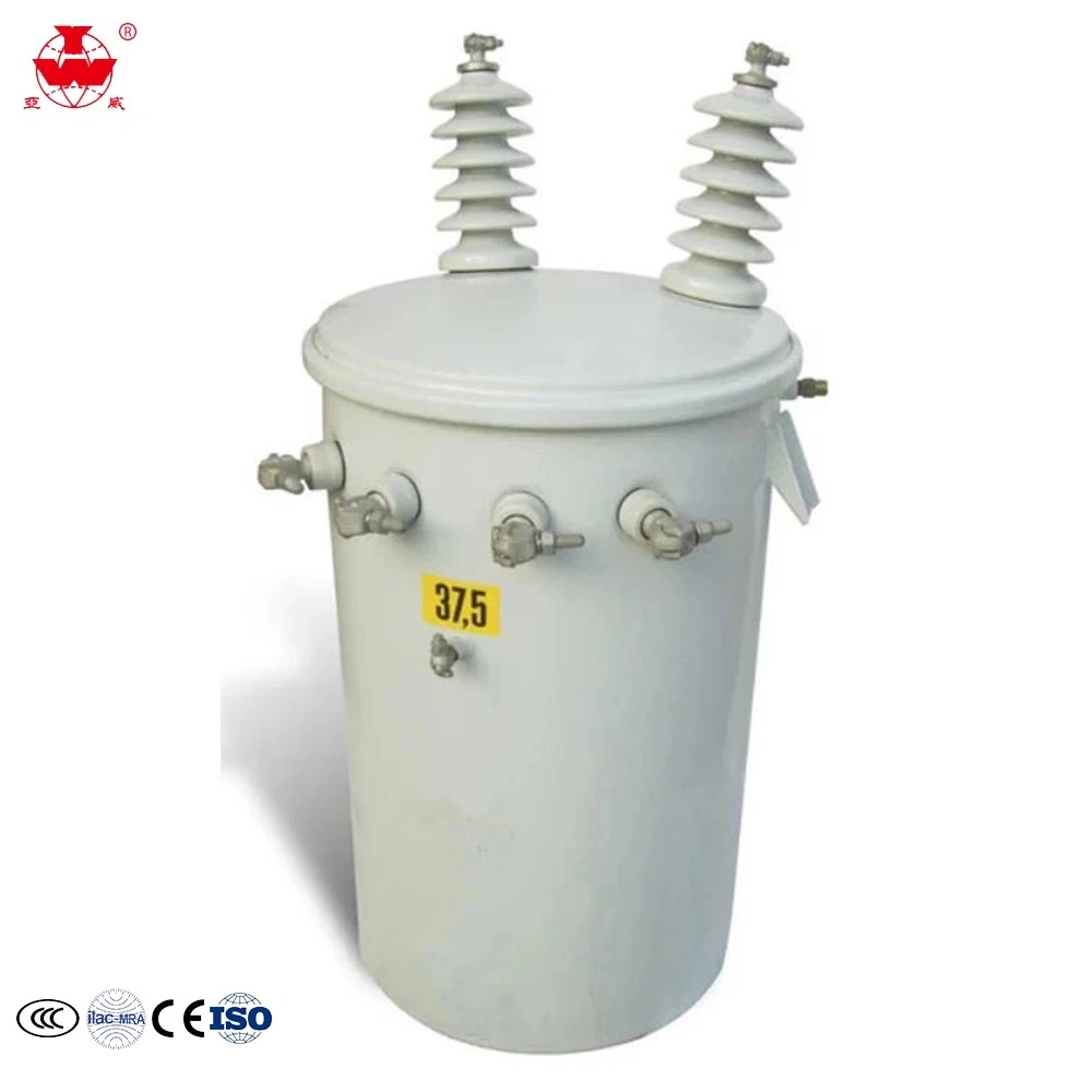 Yawei 75kVA 7.2kv/0.12kv Oil-Type Single-Phase Transformer with UL