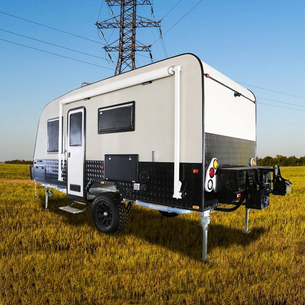 Compact Slide out High quality/High cost performance Caravan with Queen Size Bed