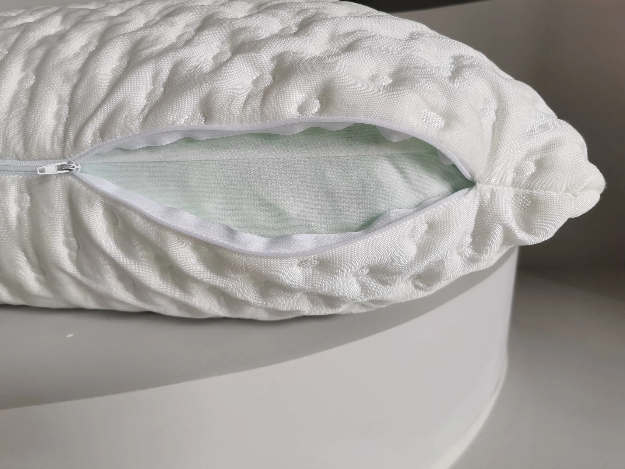 fashion Moon Shape High quality/High cost performance  Double Size Slow Rebound with Fabric Shredded Memory Foam Pillow