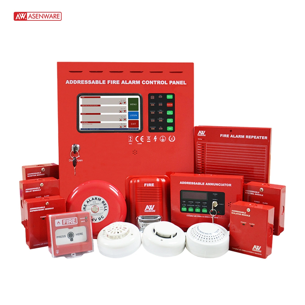 Direccionable CE función GSM Panel Panel de Control de Alarma de Incendio Direccionables