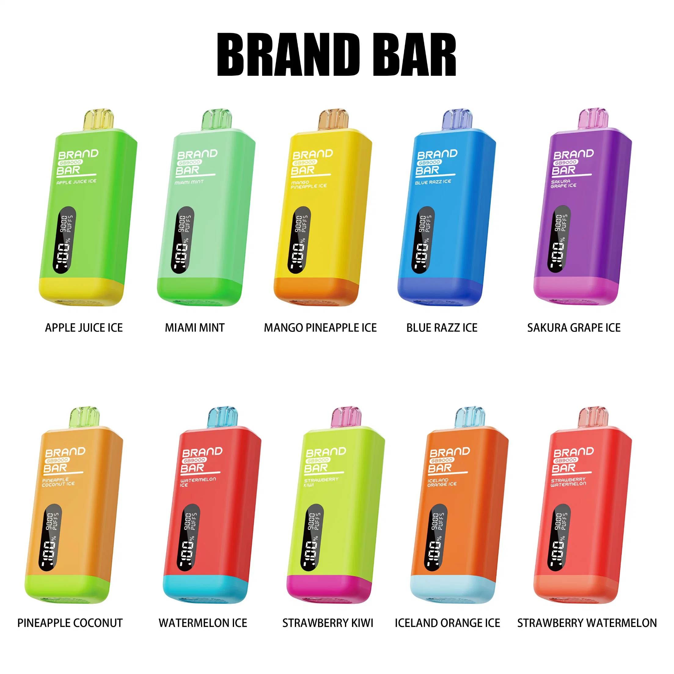 OEM Wholesale/Supplier Mesh Coil Type-C 500 mAh Rechargeable Screen Display 9000 Puffs vape