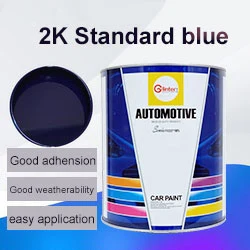 Aplicación automática de acrílico de alta popular pintura Venta caliente precio competitivo de la pintura de coche Autocoat 2K acabado estándar de MS208d de un azul