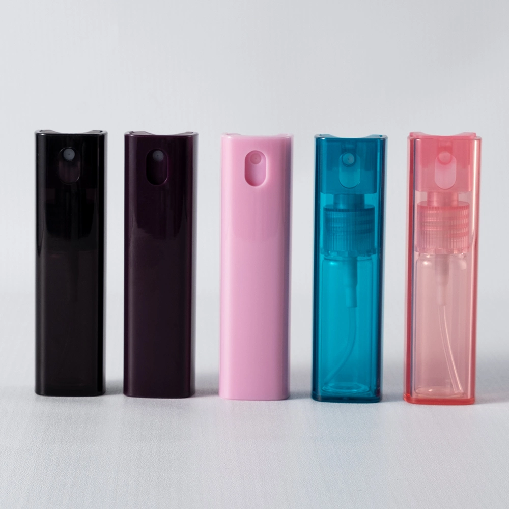 Wholesale OEM Color Plastic Fine Mist Sprayer 20ml 10ml Cosmetic Clear Square Glass Perfume Pocket Pen Spray Bottle