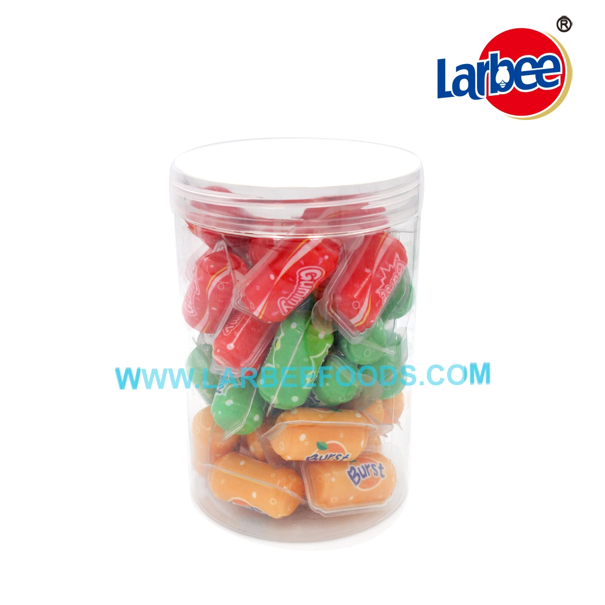 Venta caliente Dulce 10g Jamones de Fresa Micicla en Jar