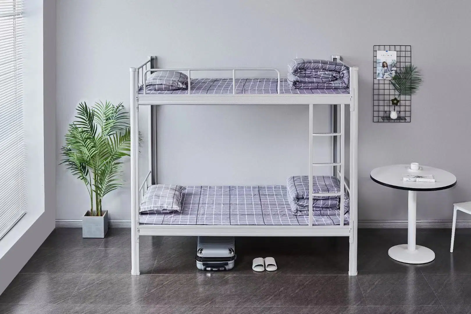 Langlebige Moderne Metall Schlafzimmer Etagenbett White Metal Bed Frame