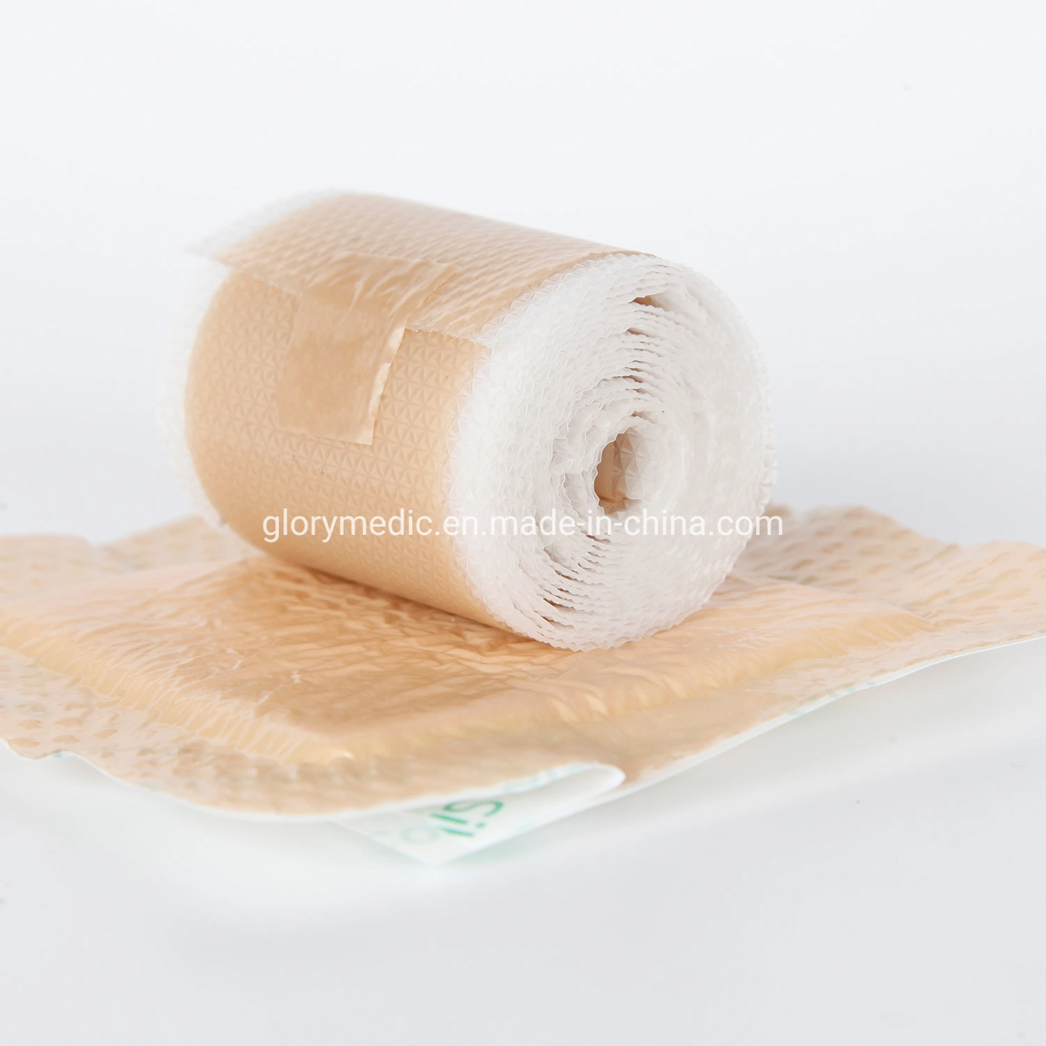 PU Film Backing Wound Care OEM Silicone Foam Dressing with Border