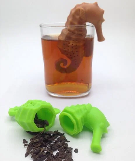 Sea Animal Hippocampus Tea Infuser Silicone Loose Leaf Tea Bag