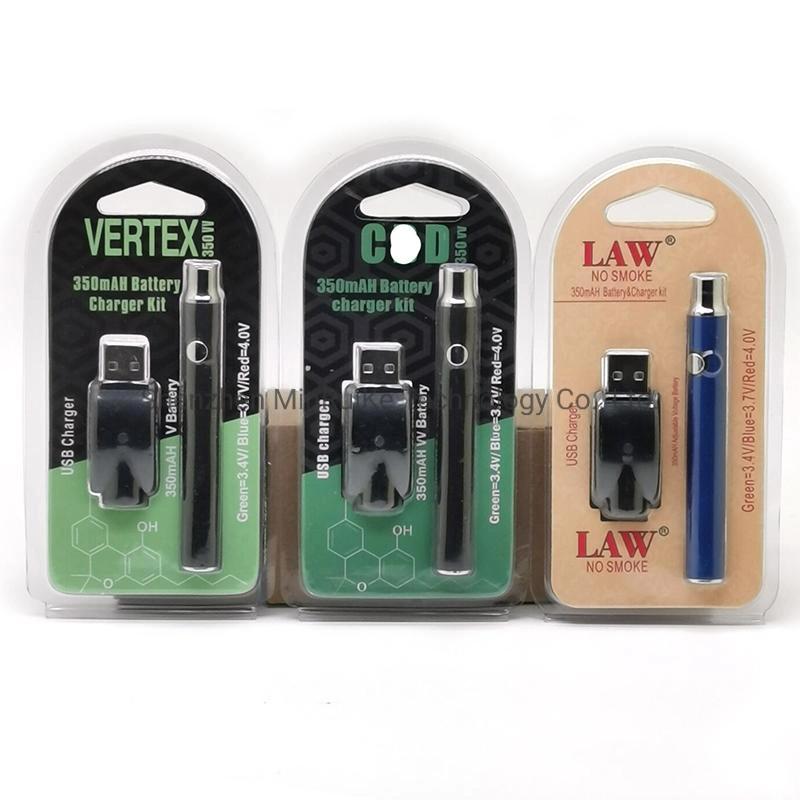 Vertex Preheating Vape Pen Battery 350mAh Preheat Variable Voltage 510 Thread for E Cigarettes Vapes Cartridges Batteries