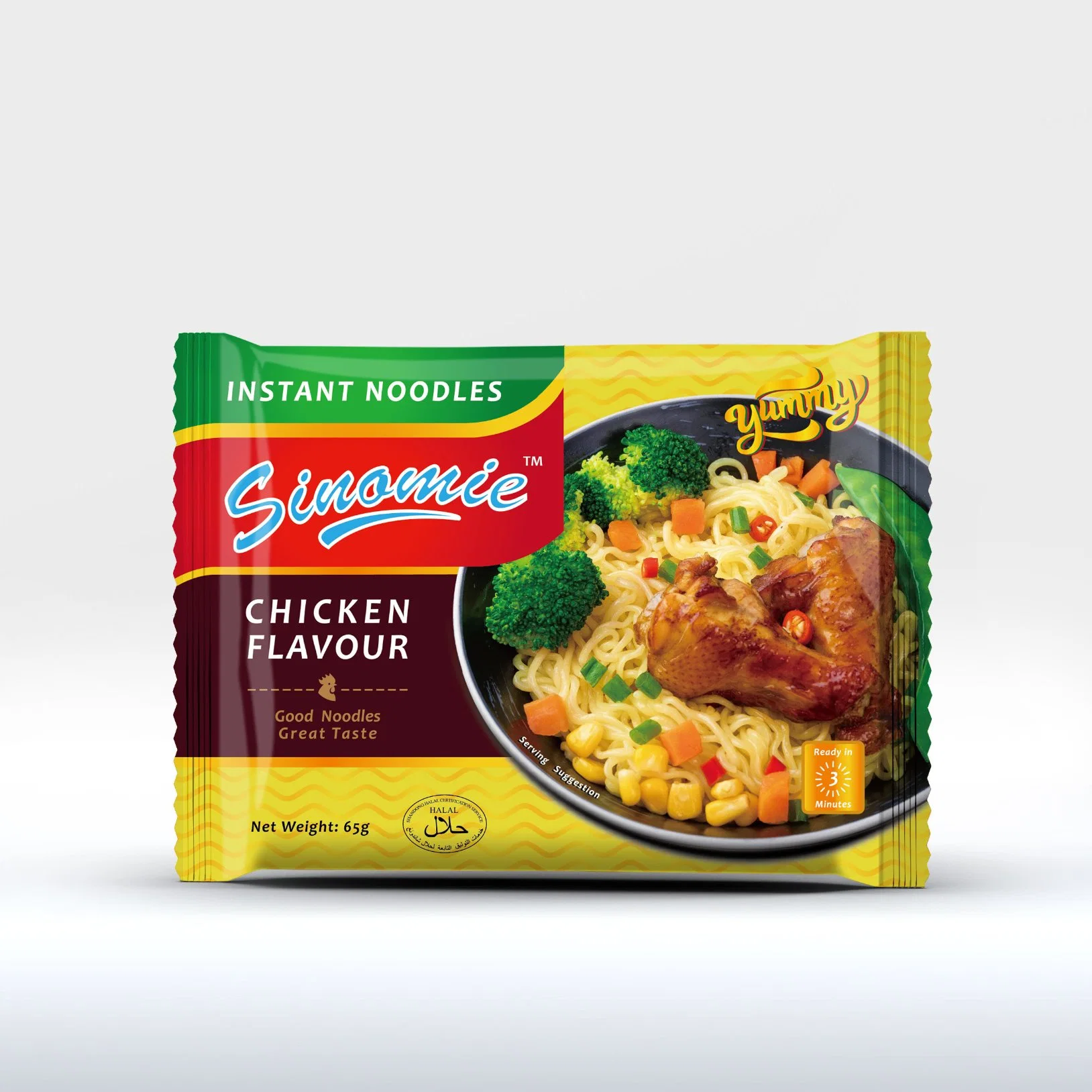 Saveur orientale Halal de gros de la fabrication de sauté de Indomie Mi Goreng Indonésie Sac instantanée des nouilles de la soupe de nouilles