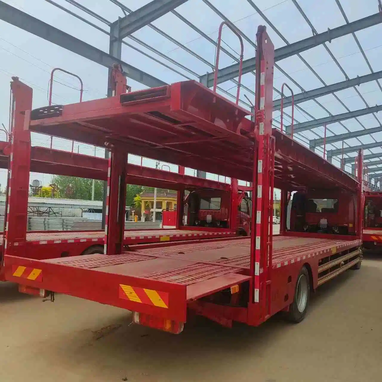 2 Axle Double Level/Deck Opened Design Euro Style Car Carrier Truck Trailer Car Trailer