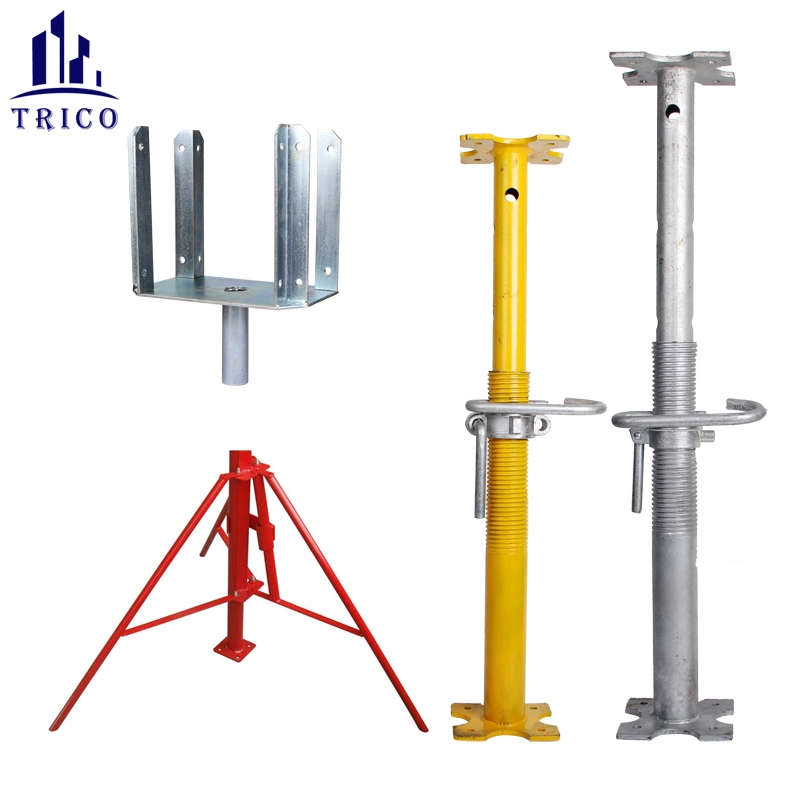 Galvanized Steel Shoring Prop Fork Head U Head Jack for Scaffolding Supporting Beam