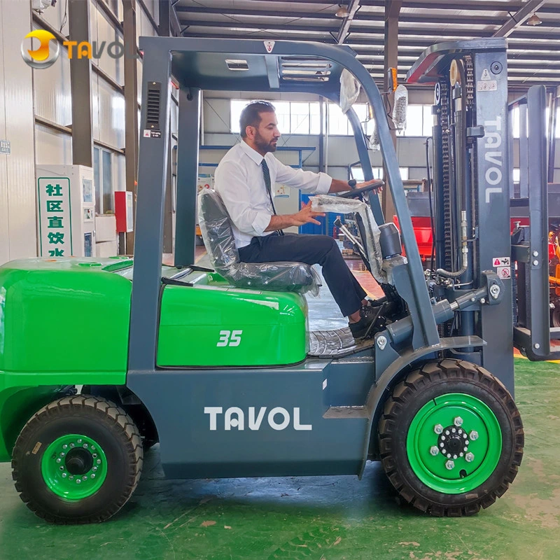 2.5 طن 3 طن 3.5 طن 4 طن 5 طن نموذج لرافعة الشوكية لوقود السيارات موتكارجاس Diesel ForkLift Price مع شهادة CE