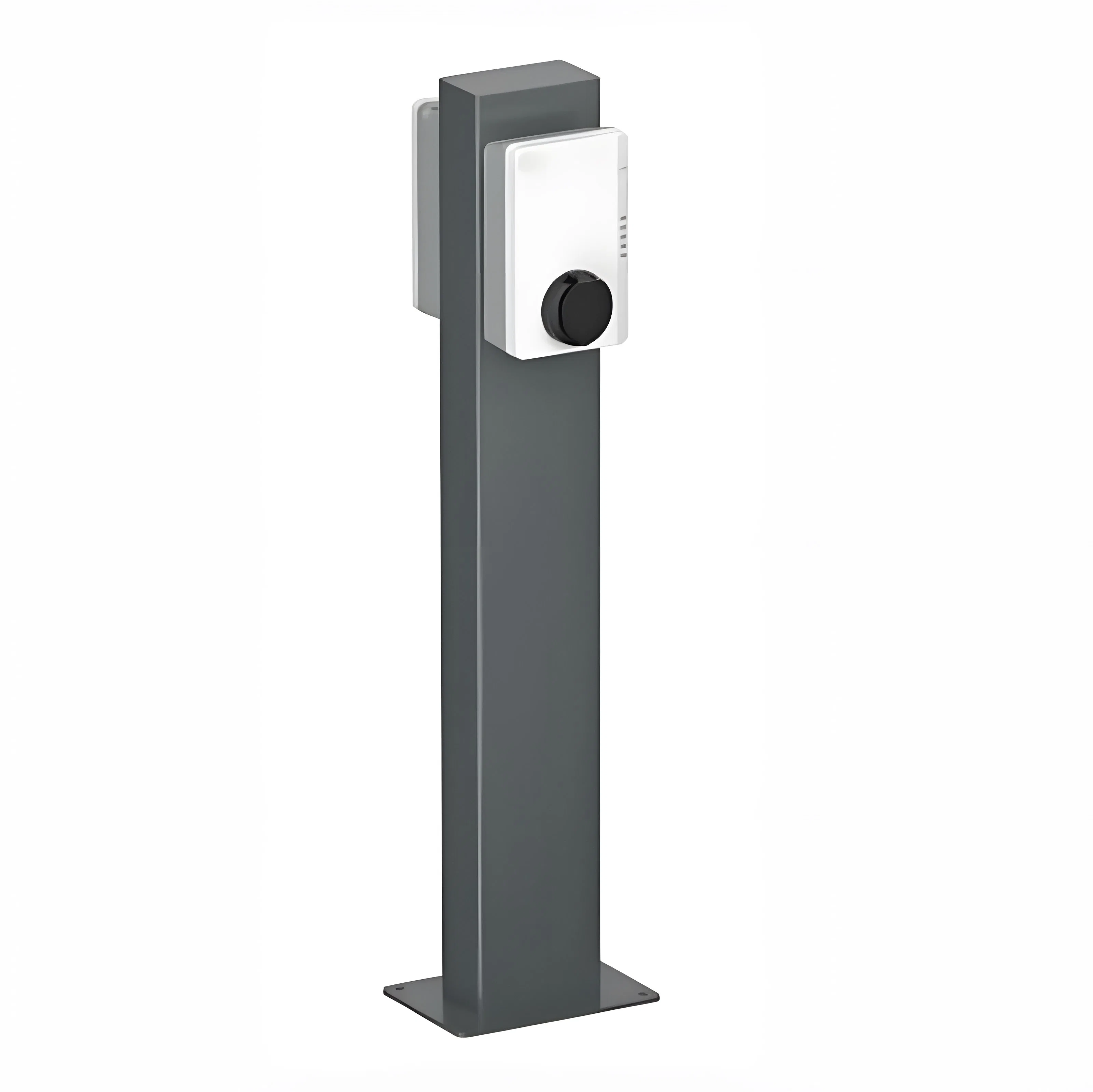 Chapa metálica Corte láser de servicio pesado soldadura polvo recubierto exterior Pedestal de estación de cargador universal EV personalizado