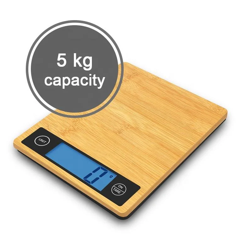 Cheap Durable Slim and Beautiful Bamboo Digital Electronic Kitchen Scale