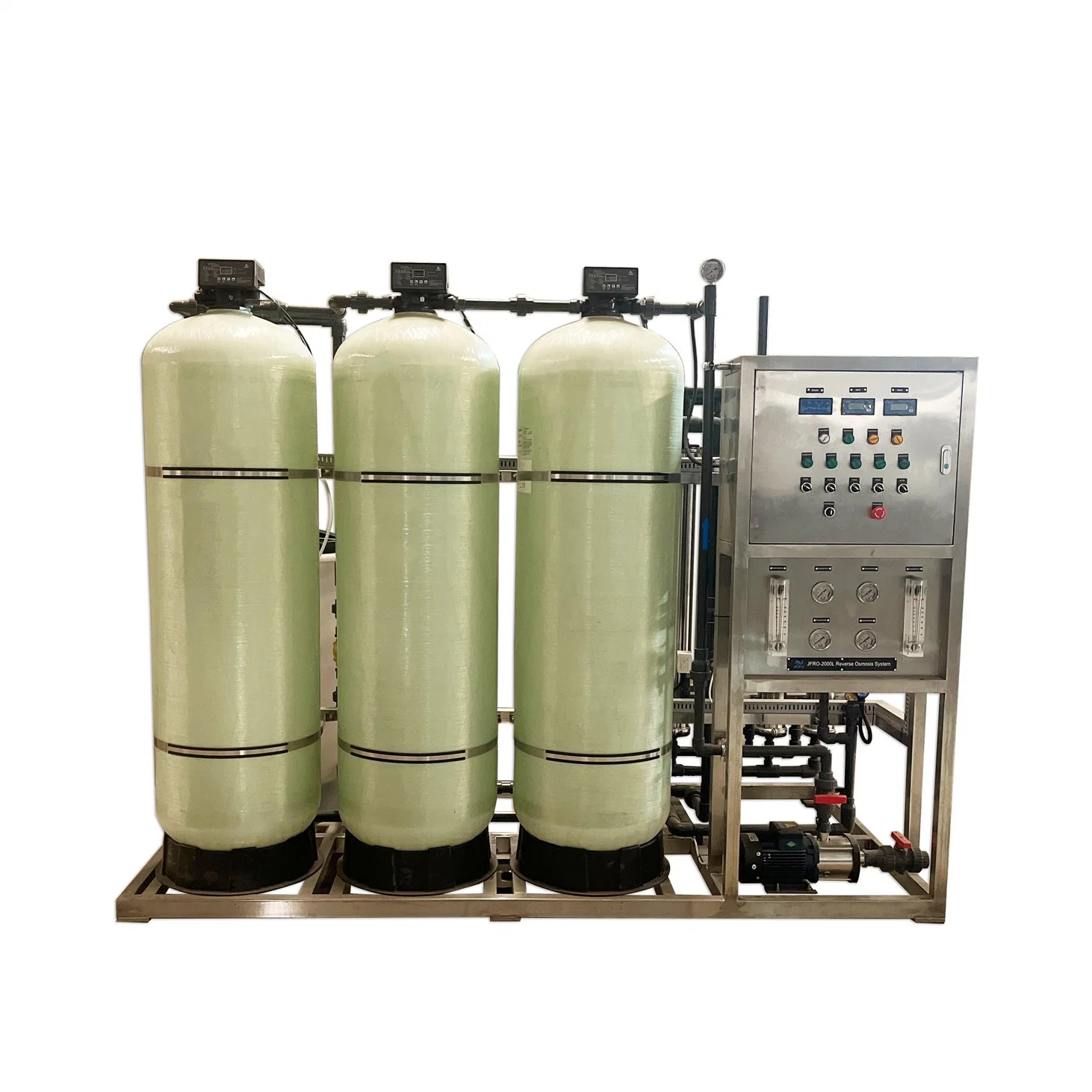 RO Water System UV Light Steel RO Frame Reverse Osmosis Water Filter System Ozone RO Water Treatment Equipment