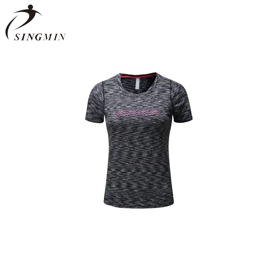 Women Outdoor Tight Polyester Running Compression T Shirt