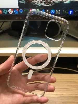 Qualité d'origine Téléphone Mobile coloré de la silicone transparente avec l'animation de couvercle de carter Magsafe