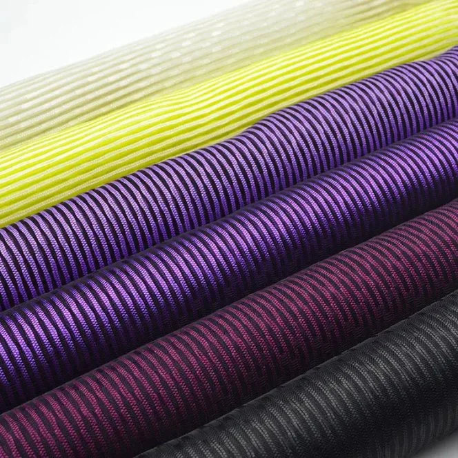 Safety Colourful Stripe Filter Net Nylon Mesh for Pencil Box Pencil Bag