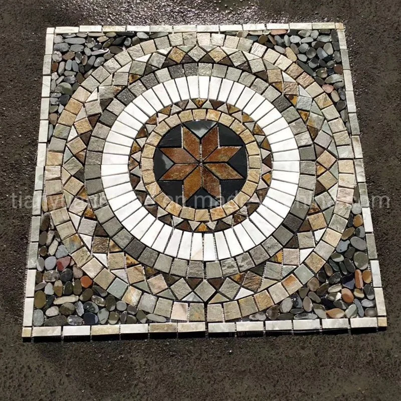 Mosaico de pizarra mosaico de malla para albañilería y el suelo