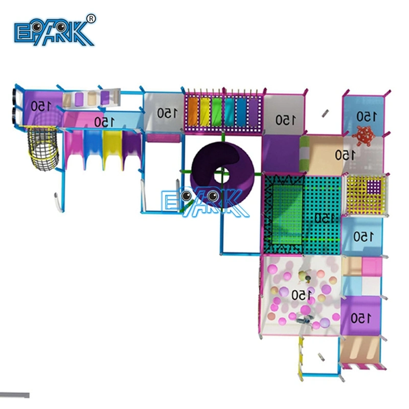 Impression numérique Epark haute qualité personnalisable avec revêtement éponge de grande taille Terrain de jeu commercial sur le thème de la jungle