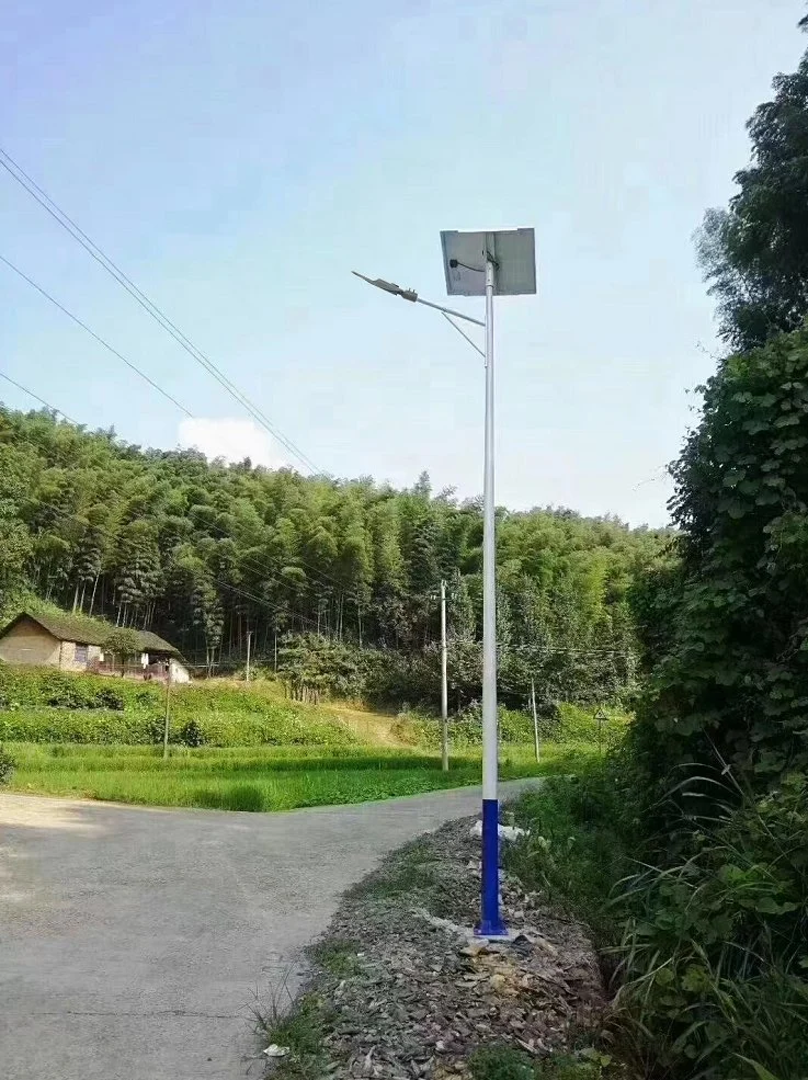 Luz de Rua Solar de LED com bateria de lítio e Pólo de Luz