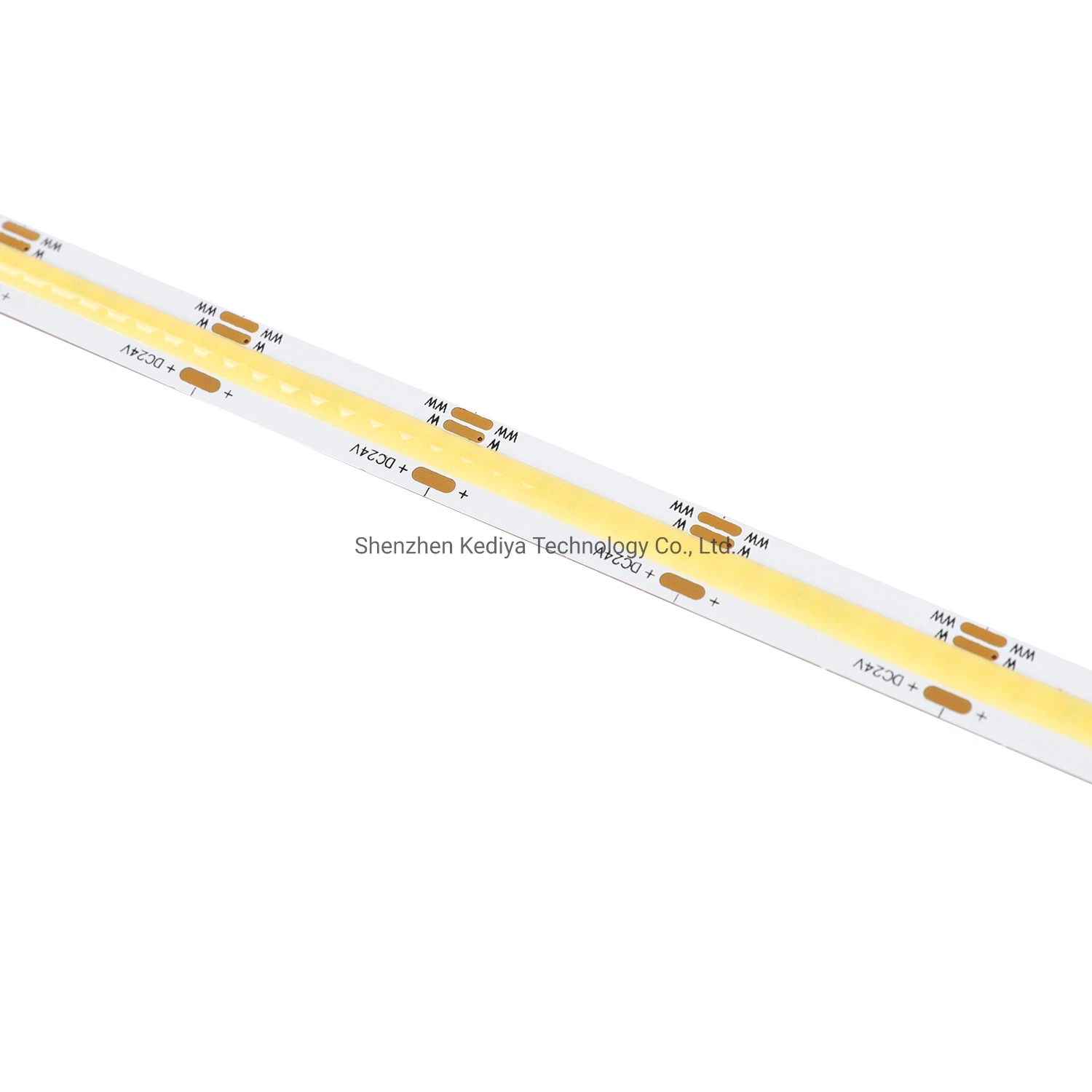 Flexible COB LED Strip Light 5V 12V 24V 95 CRI Dual Color Ww Cw Red White CCT 4mm 5mm 8mm Thin Slim PCB IP20 IP65 IP68 Waterproof COB LED Light Strip