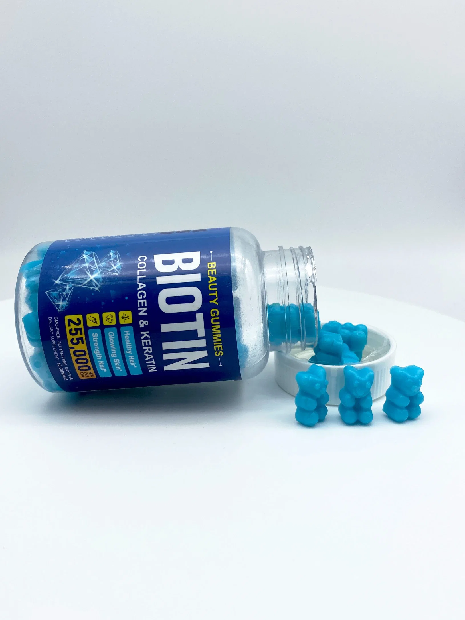 Custom Logo Wholesale/Supplier Gummies Private Label Weight Loss Supplements Bear Vegan Biotin Support Formula Biotin Cn