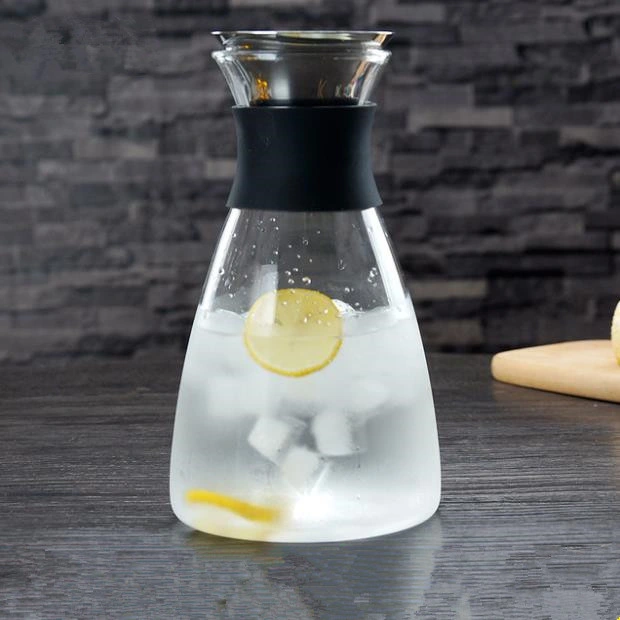 Resistente al calor de la botella de vidrio de borosilicato tetera hervidor de agua helada taza de agua caliente botella de vidrio de vidrio