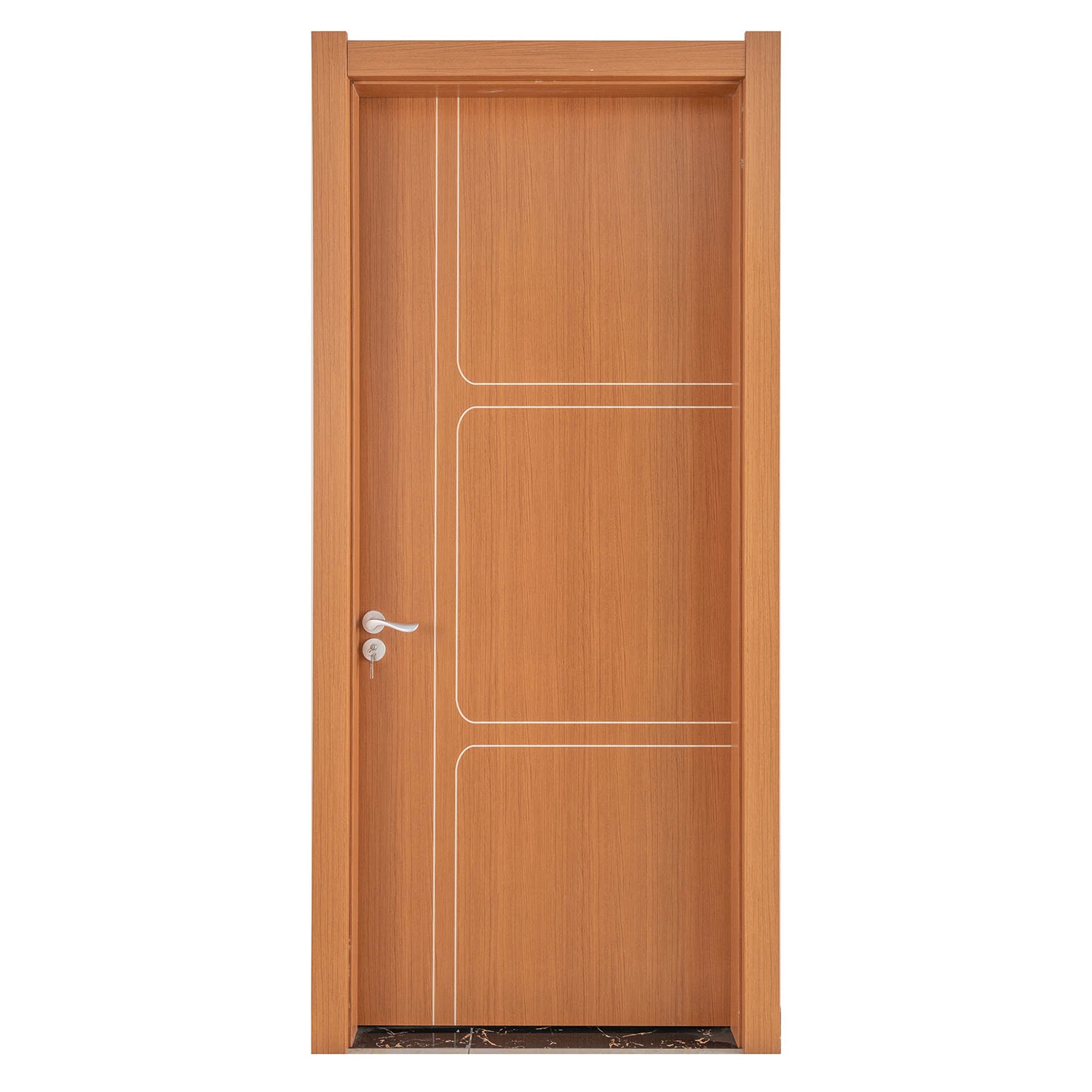 Real Estate Waterproof Interior WPC Security PVC Door for Bedroom