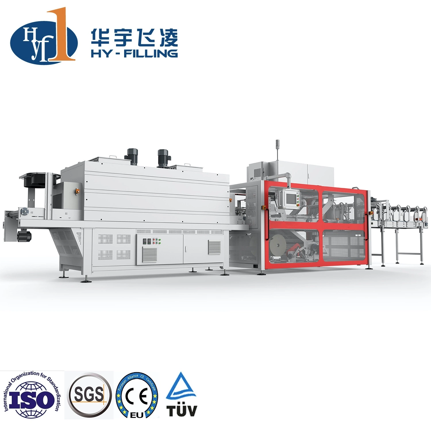 Automatic PE Film Heating Shrink Packing Machine Heat Seal Wrap Tunnel Packaging Wrapping Machine
