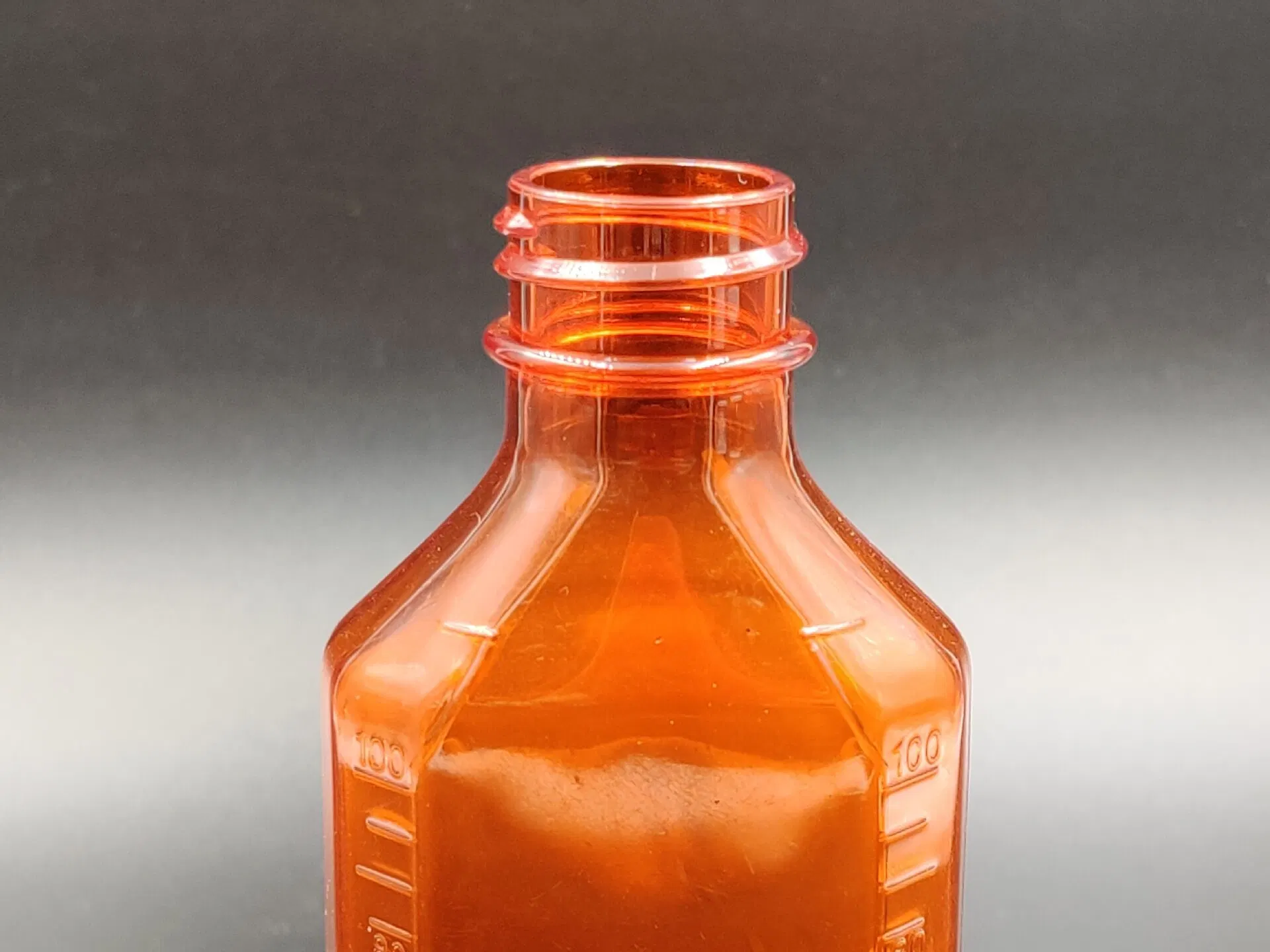 Oval Plastic Liquid Bottle Pet Material Pharmacy Package with 0.5oz 1oz 2oz 3oz 4oz 6oz 8oz 12oz 16oz