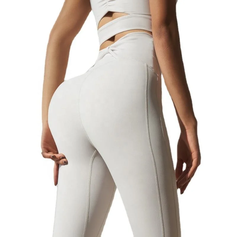 New Arrival Lulu Style Wholesale Women Running High Waist Pants Yoga Pants Fitness Leggings Yoga Wear