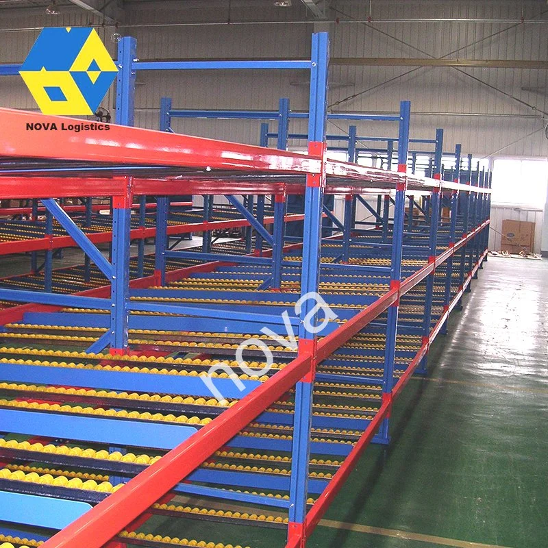 Fifo Customized Logistics Storage Warehouse Heavy Duty Adjustable Selective Vna Double Deep Metal Steel Blue Frame Pallet Rack