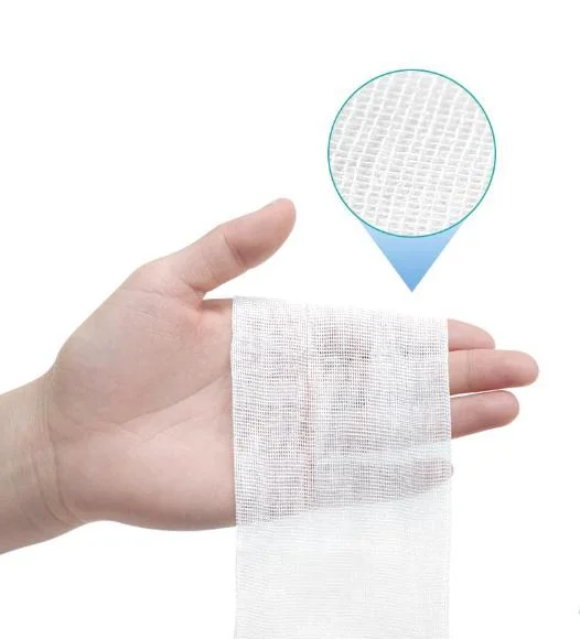 100% Cotton Absorbent Medical Gauze Bandage Roll