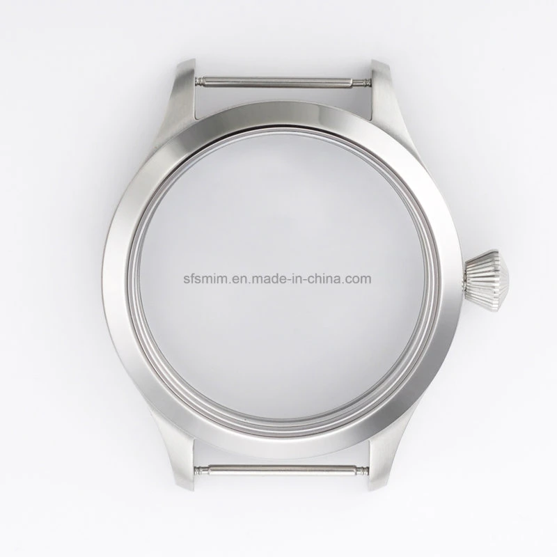 42mm Silver 316L Stainless Steel Wrist Watch Case