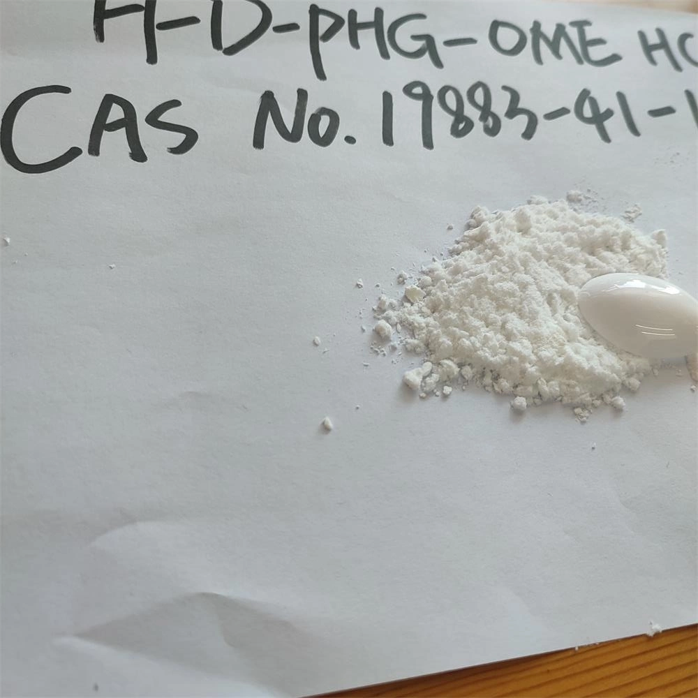 مصنع الصين H-D-Phg-ome HCl CAS 19883-41-1 (R) - ميثيل 2-أمينو-2-فينيل أسيتات هيدروكلوريد / د- (-) -2- فينيل جلسين ميثيل كلوريد هيدروكلوريد