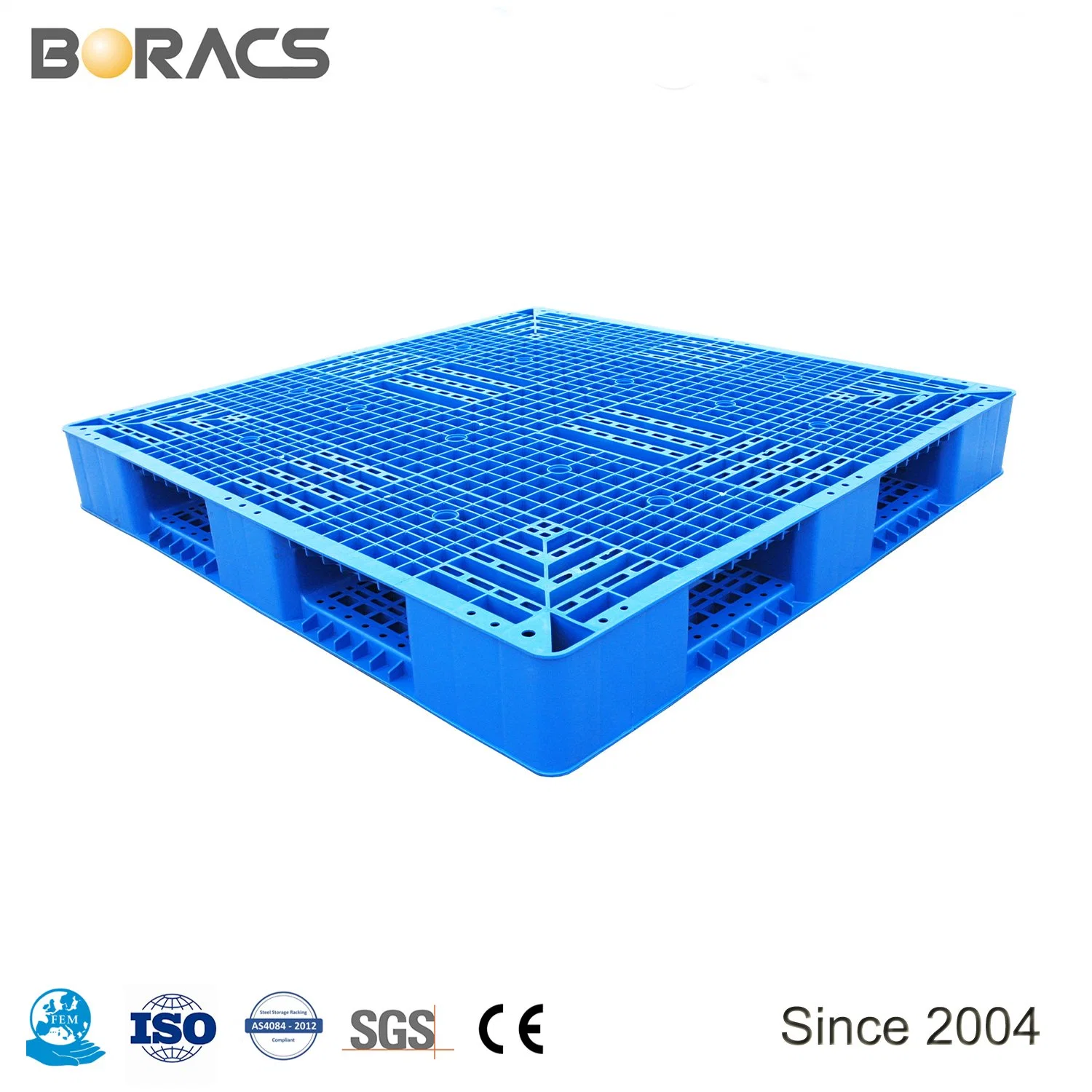 Warehouse Storage Use 3 Runners Type Rack Able Anti-Slip HDPE or PP Plastic Pallet