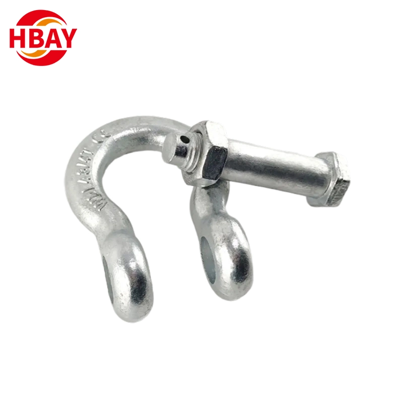 Galvanized HDG Us Type Forged G2130 Bow Shackle