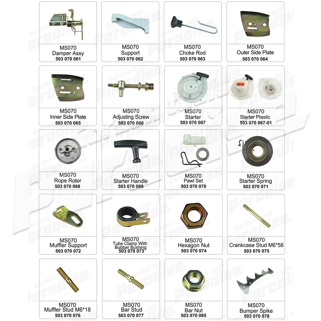 Adjusting Screw for 070 Gasoline Chain Saw