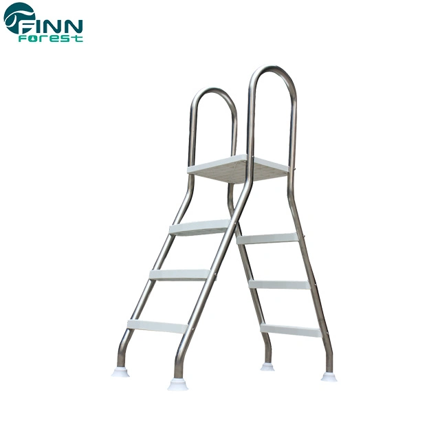 Inflatable Swimming Pools Stainless Steel Double Sided Anti-Slip Ladder