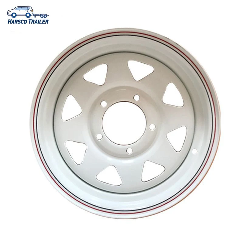 15X7 PCD6-139.7 Customized 8 Spoke Steel Trailer Wheel