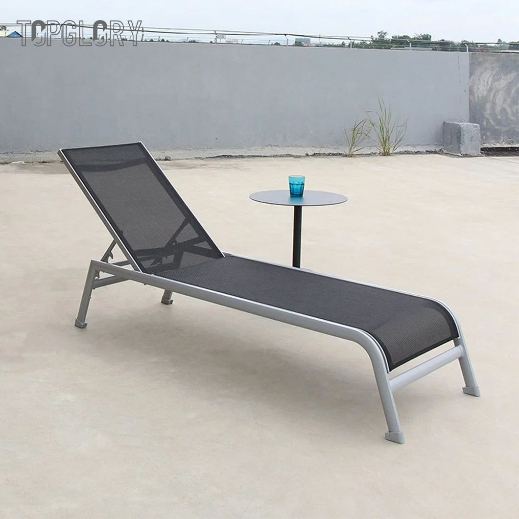 Comfortable Outdoor Sun Lounger Garden Patio Sun Bed Reclining Chairs