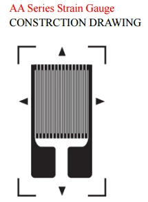 Bf350-3Resistência AA estirpe de precisão Medidor de resistência do sensor de pesagem