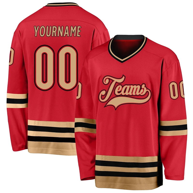 Sublimated 100% Polyester Wholesale/Supplier Mens Hockey Jersey